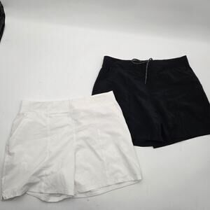 LOT 2 Columbia women SZ L Black White 5" PFG Golf Fishing Outdoor Pockets